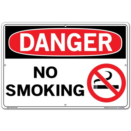 Vestil Polystyrene Sign, 12-1/2" H, 18-1/2" W, Polystyrene, Rectangle, English, SI-D-02-D-PS-040 SI-D-02-D-PS-040